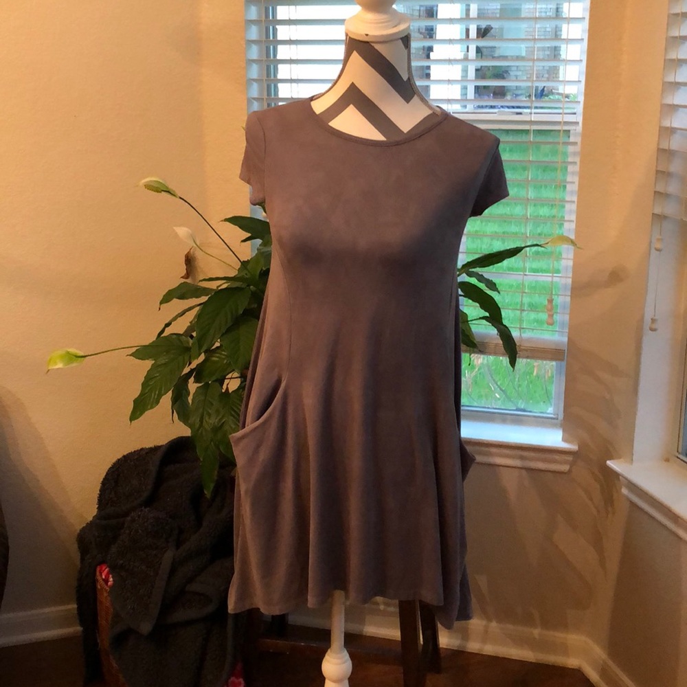Enough About Me T-Shirt Dress with Pockets